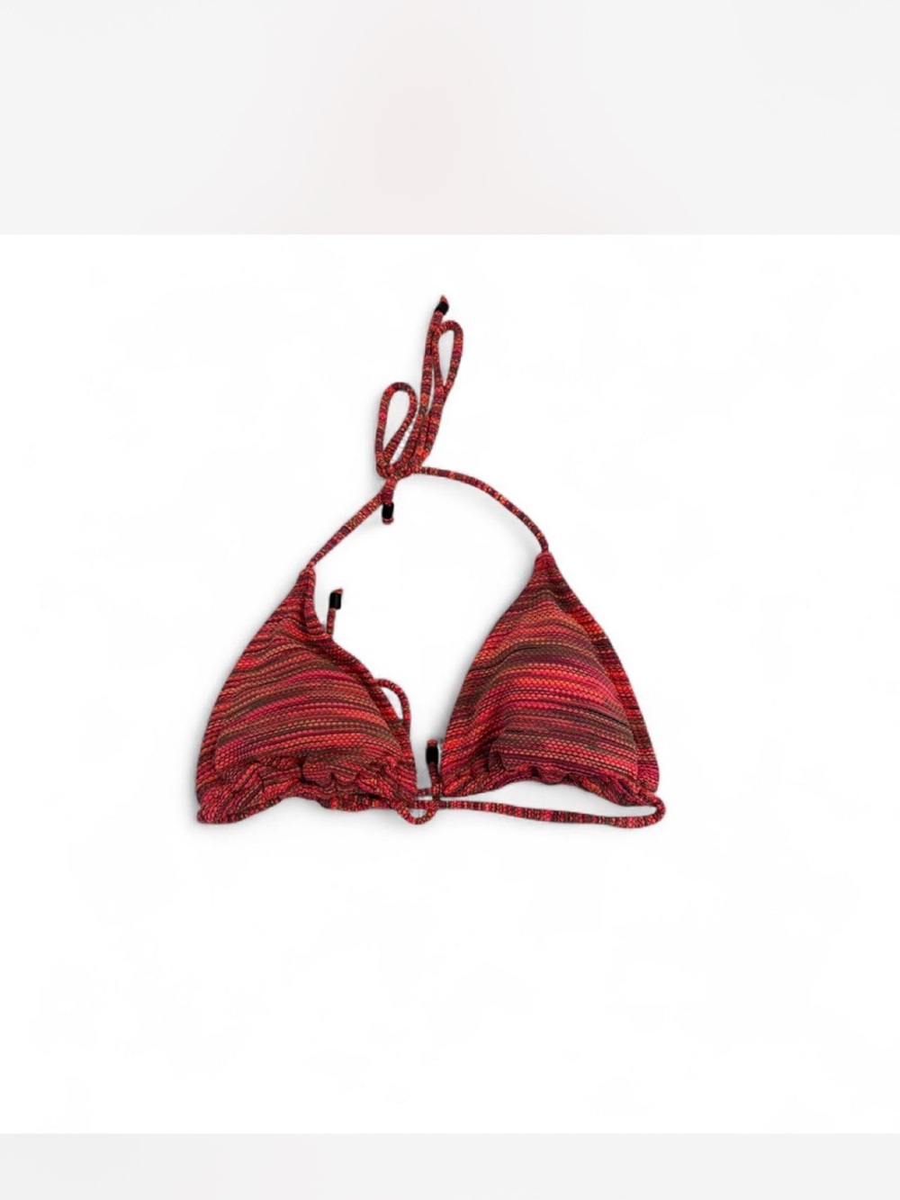 Body Glove pink Striped Triangle Bikini Top